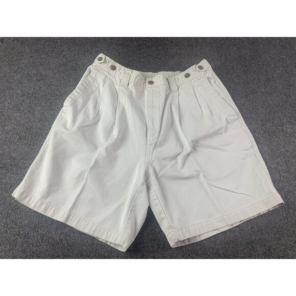 Tommy Bahama Mens Elastic Adjustable Waist Pleated Shorts Size 34 Beige - Picture 1 of 6